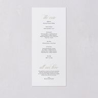 Polished Photo Foil Wedding Programs Pure White Gold Signature