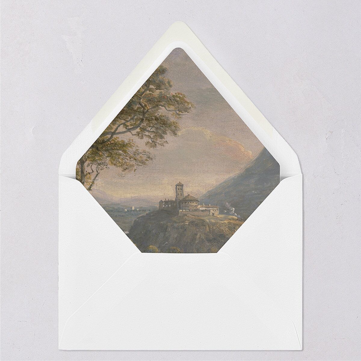 Romantic Fantasy Euro Envelope Liners Champagne Luxe