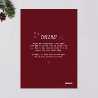 What a Year Photo Gallery Holiday Cards Maroon Signature Blank Standard
