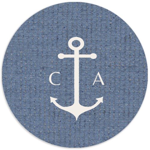 Coastal Love Wedding Stickers Cruise Circle