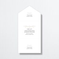 Antique Fairytale All-in-One Wedding Invitations Champagne Signature Light Both Recipient and Return Addresses No