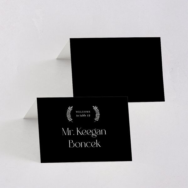Romantic Movie Poster Place Cards Licorice Signature