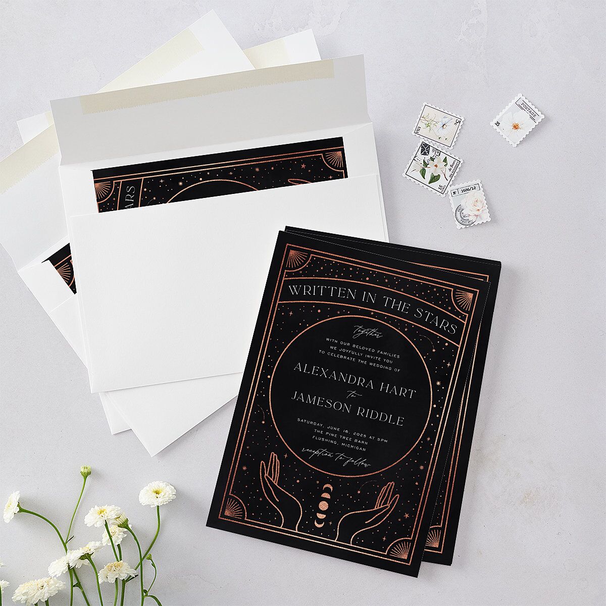 Written In The Stars Wedding Invitations — view 4
