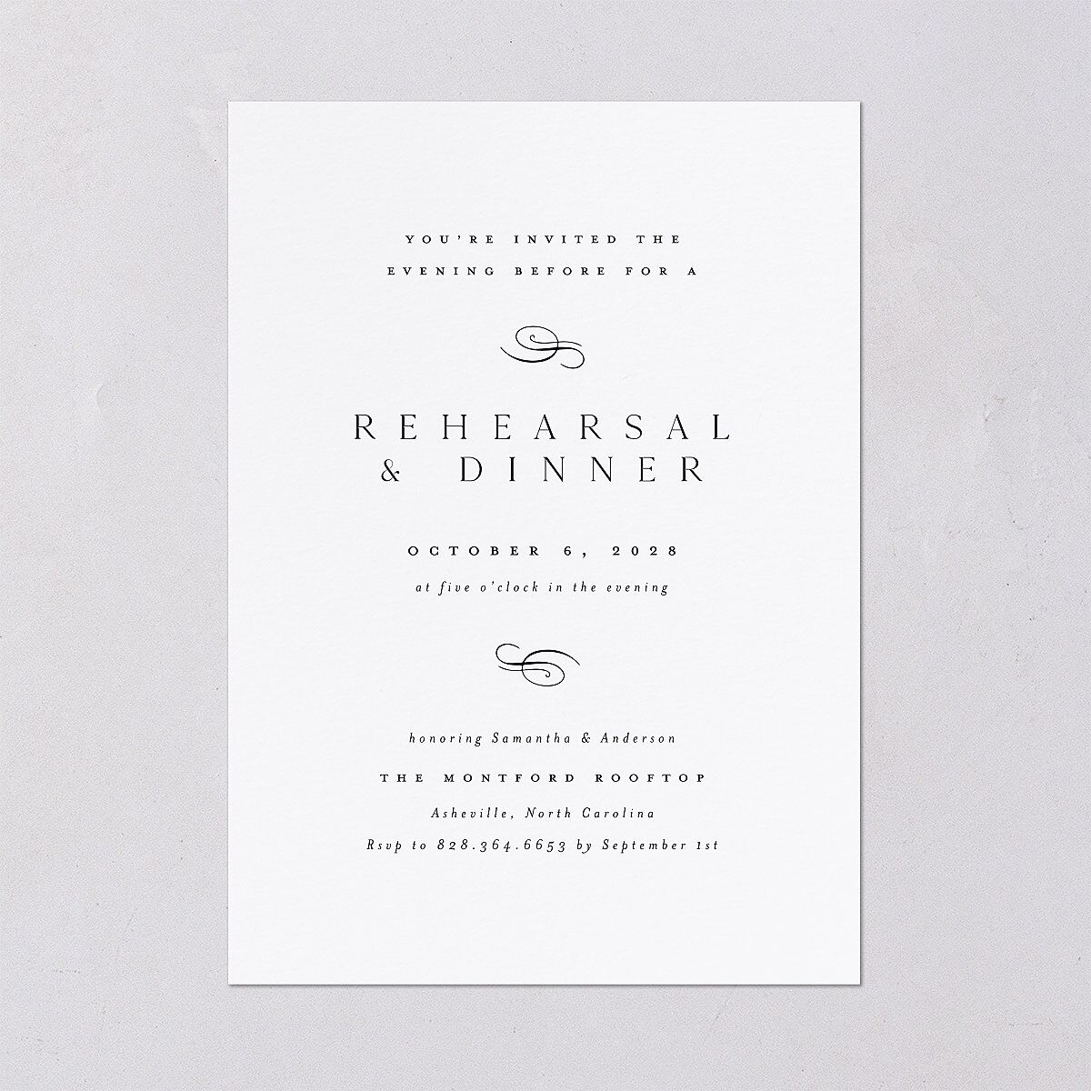 Flourishing Love Rehearsal Dinner Invitations — view 2