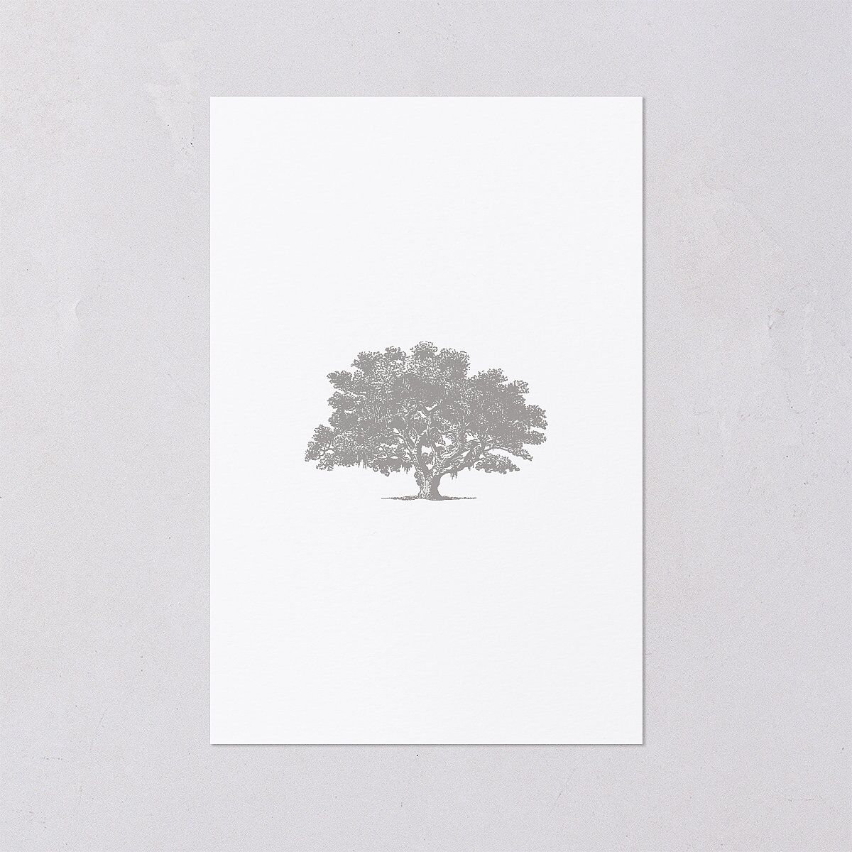 Southern Oak Tree Foil Table Numbers Gold Pure White Signature