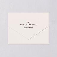 Vintage Storybook All-in-One Wedding Invitations Merlot Signature Light Both Recipient and Return Addresses No