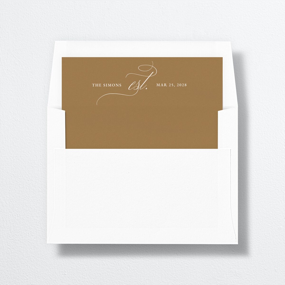 Photo Flourish Envelope Liners Burgundy Standard
