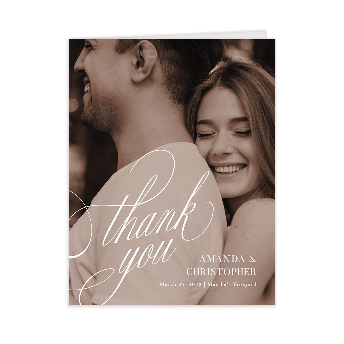 Photo Flourish Thank You Cards