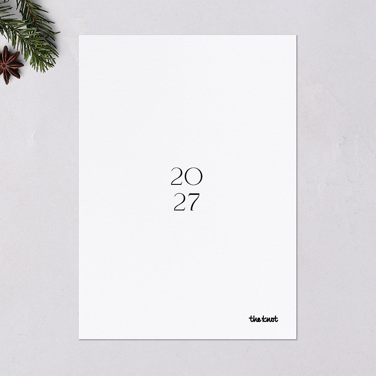 New Years Arch Holiday Cards Gold Pure White Signature Blank Standard Portrait