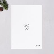 New Years Arch Holiday Cards Gold Pure White Signature Blank Standard Portrait
