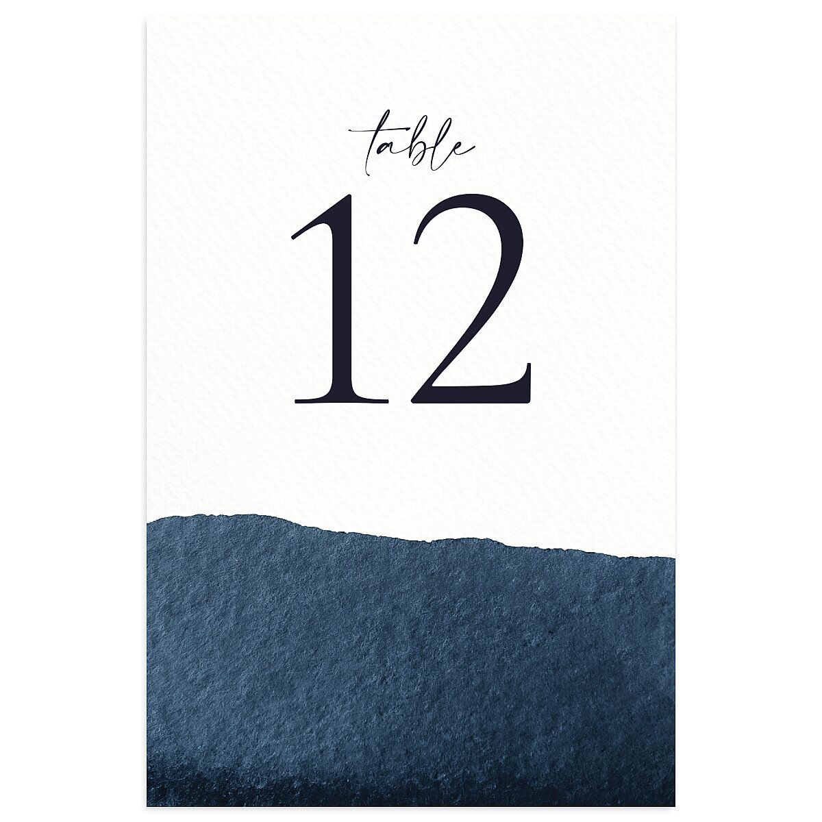 Layered Watercolor Table Numbers
