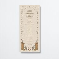 Southwestern Nouveau Wedding Programs Umber Signature