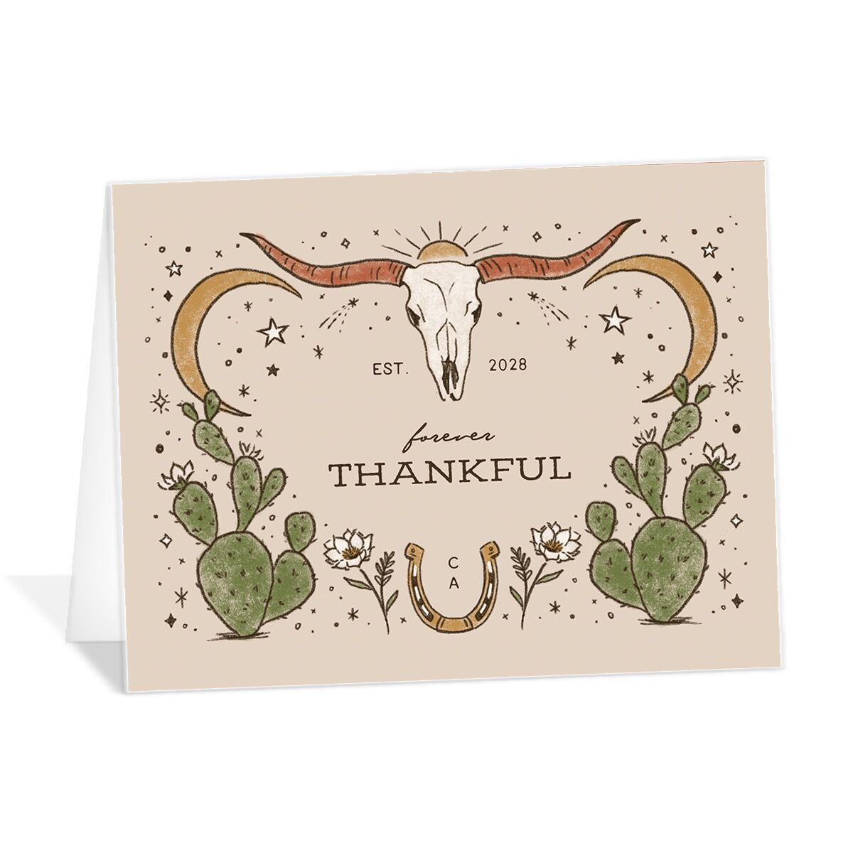 Southwestern Nouveau Thank You Cards