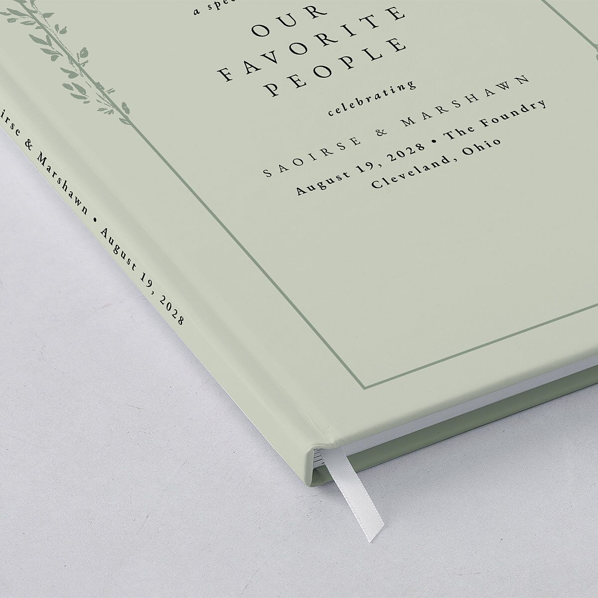Dainty Frame Guest Books Thyme