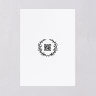 Gilded Wreath Wedding Invitations Gold Pure White Signature Blank No Standard