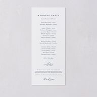 Classic Floral Wedding Programs Dusty Blue Signature