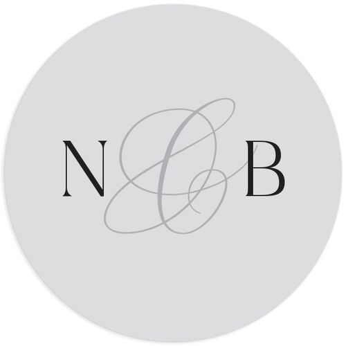 Romantic Ampersand Wedding Stickers Midnight Sticker