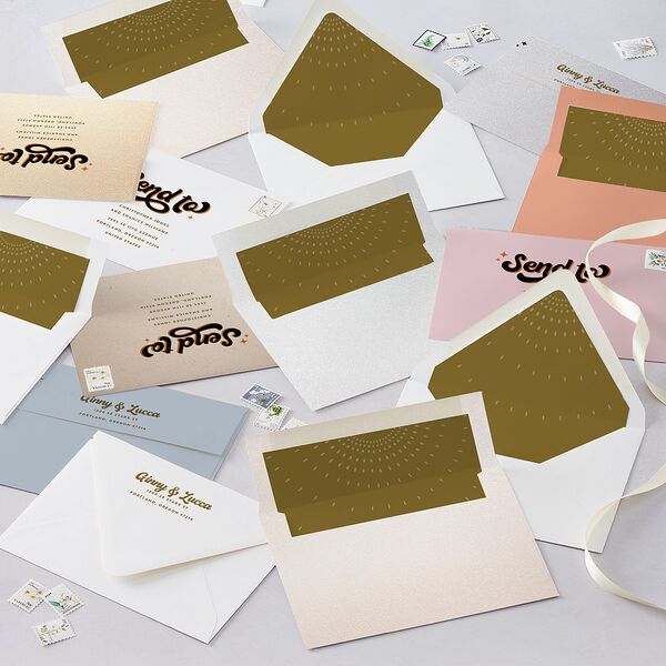 Disco Love Euro Envelope Liners Umber Luxe