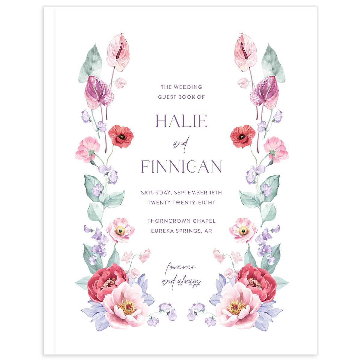 Whimsical Maximalist Floral Guest Books
