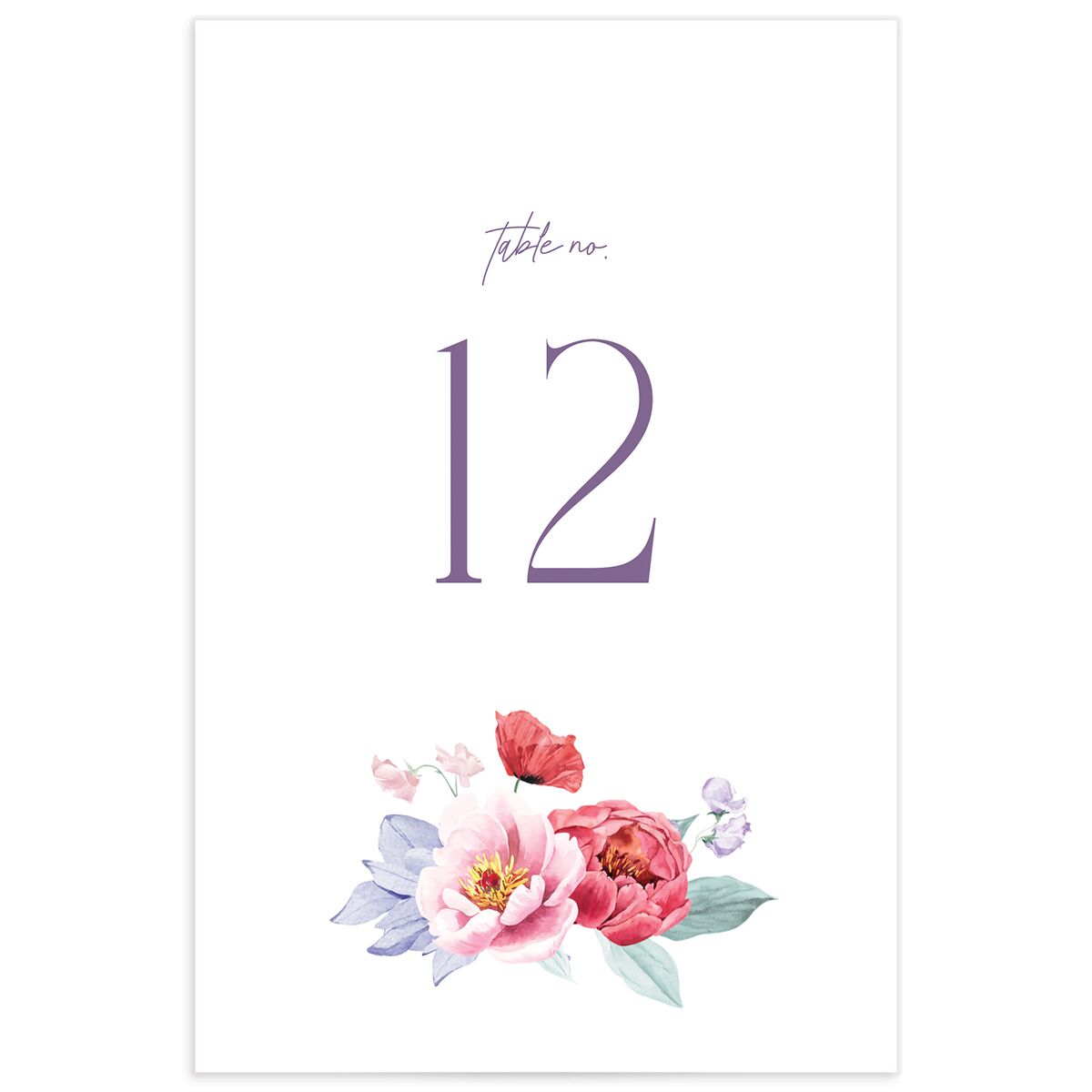 Whimsical Maximalist Floral Table Numbers