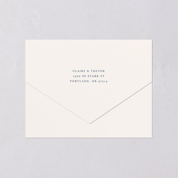 Elegant Lighthouse All-in-One Wedding Invitations Maritime Signature Light Both Recipient and Return Addresses No