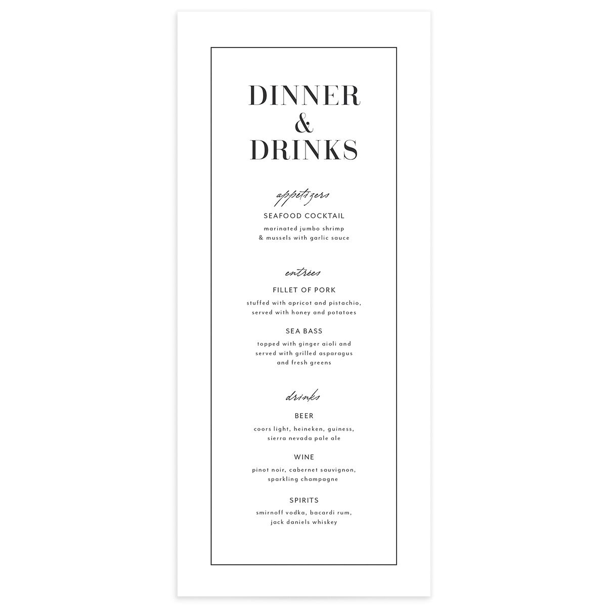 Classic Border Menus