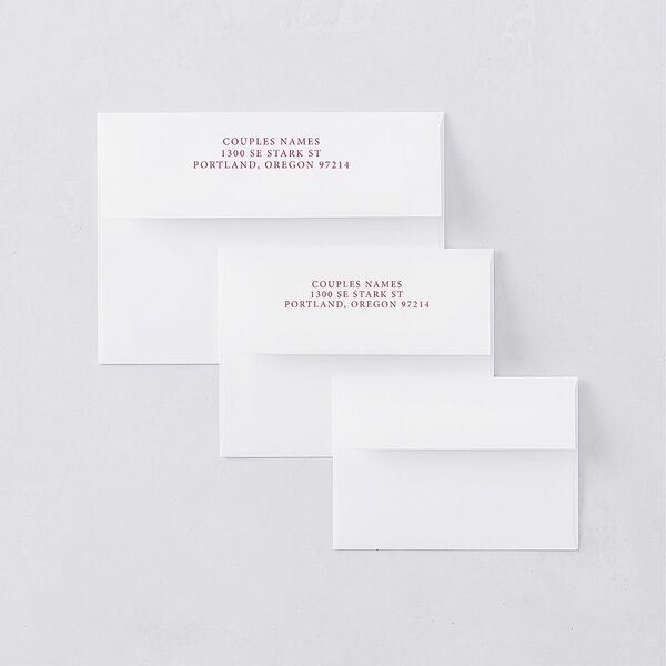 Vintage Love Doves Rehearsal Dinner Invitation Envelopes Shell Pink White Both Recipient and Return Addresses Signature