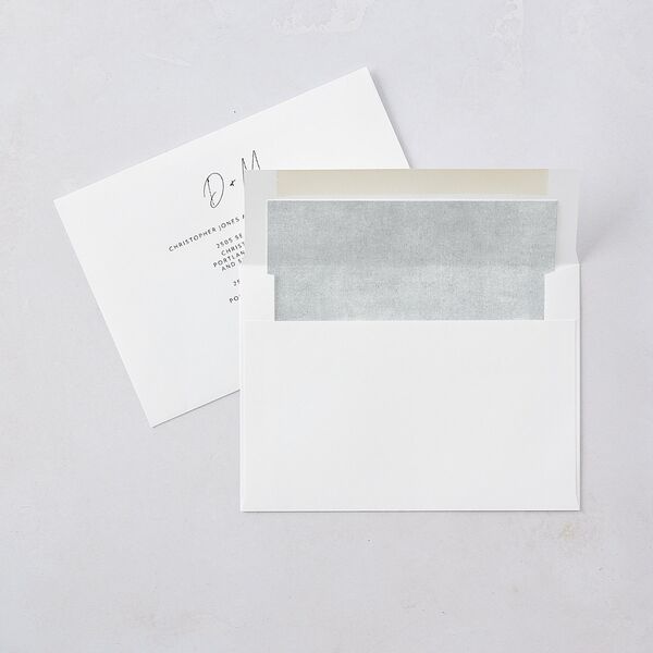 Signatures Save The Date Cards Off-White Signature smooth Blank No