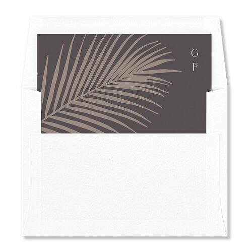 Lavish Palm Standard Envelope Liners Pure White Standard