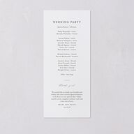 Rustic Branch Frame Wedding Programs Pure White Signature