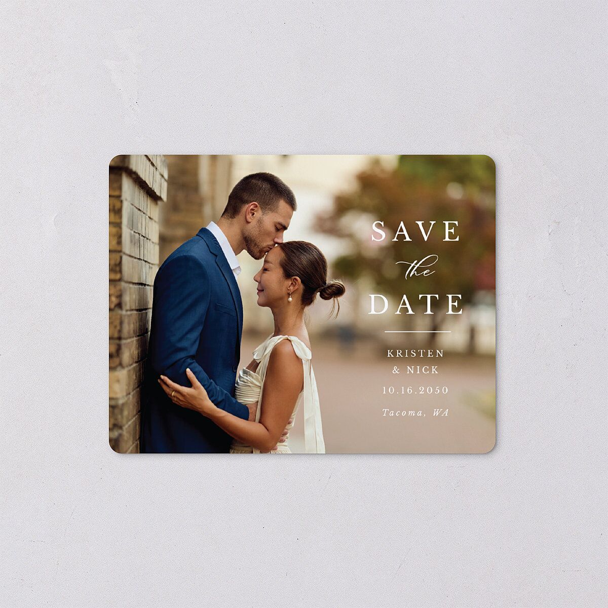 Eucalyptus Frame Save The Date Magnets — view 1