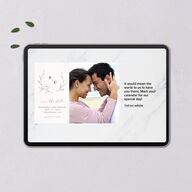 Graceful Botanical Digital Save the Date Cards Shadow Gray Dusty Blue Lets Celebrate Standard