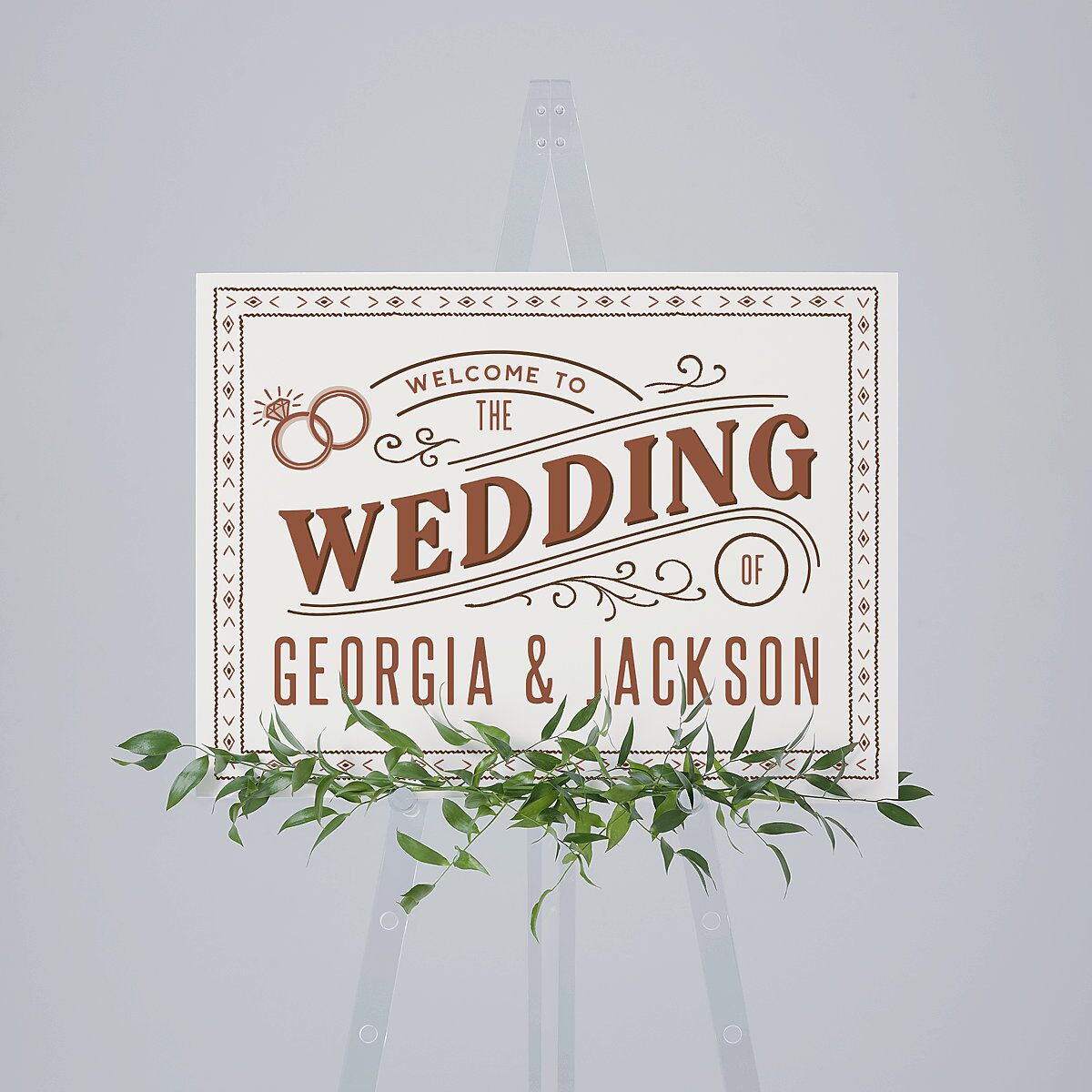 Western I Do BBQ Standard Welcome Sign Medium Saddle Standard Indoor Foam Core M Welcome