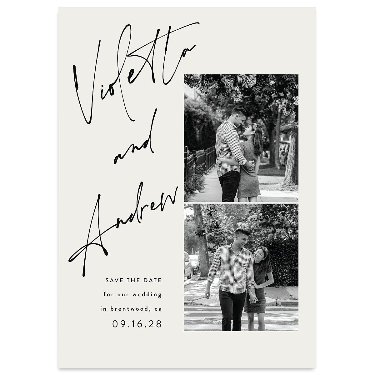 Signed Save The Date Cards