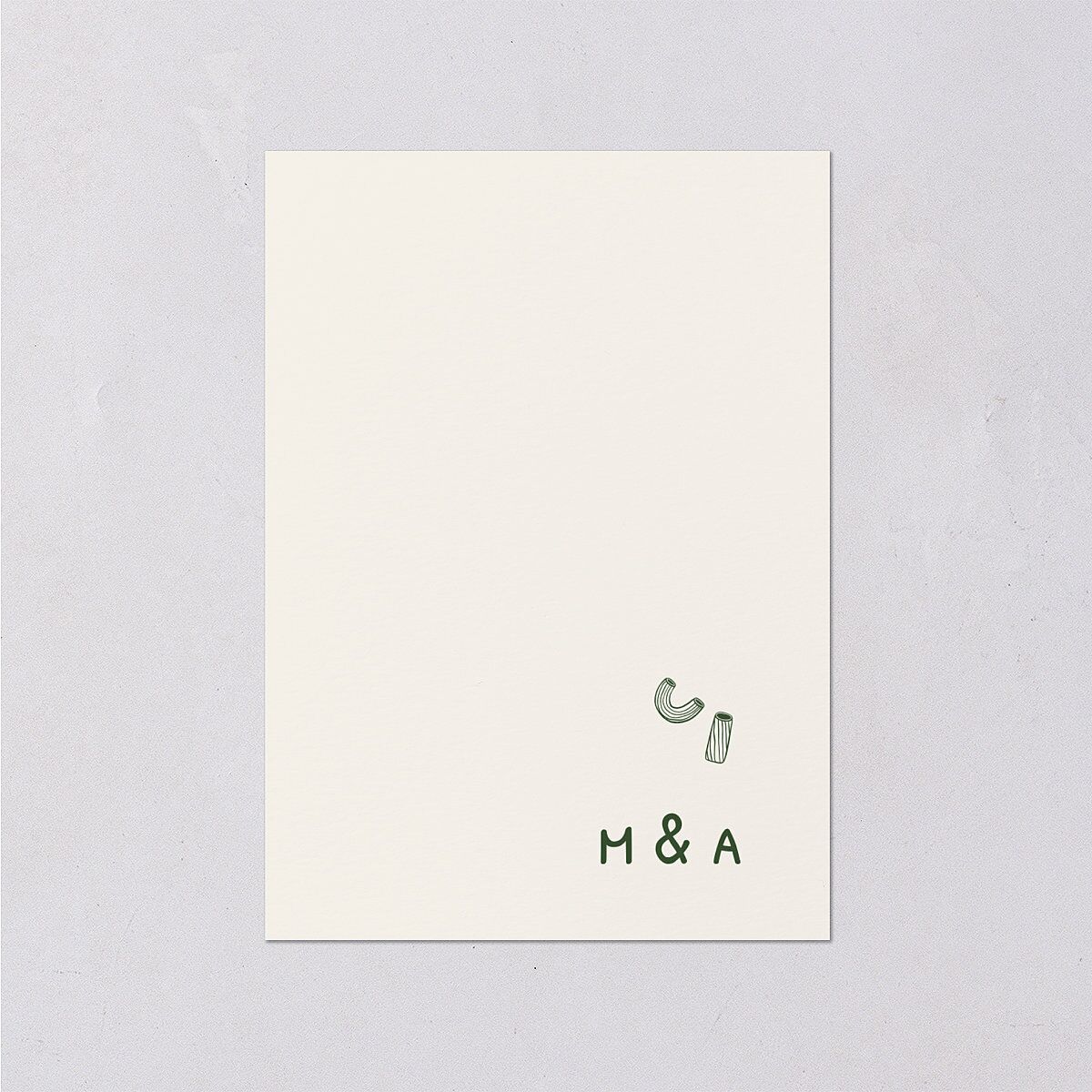 Hand Drawn Recipe Wedding Enclosure Cards Dark Camo Signature Standard