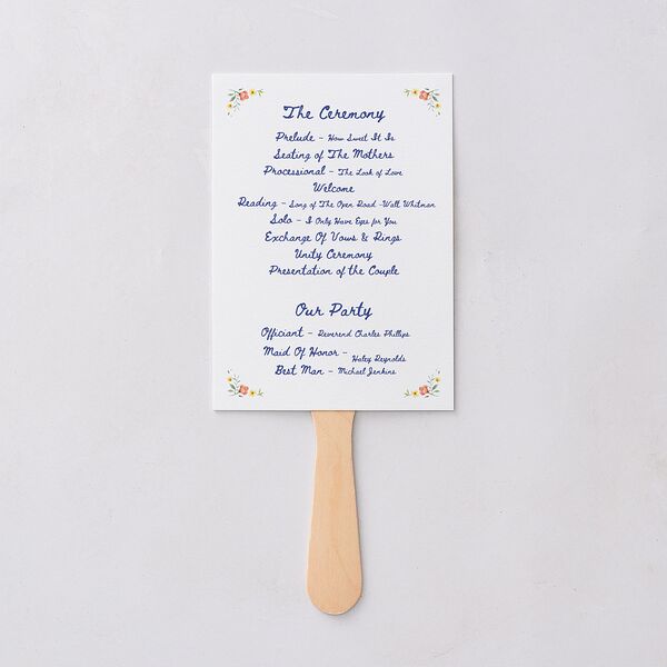 Countryside Crest Fan Programs Royal Blue Signature Standard