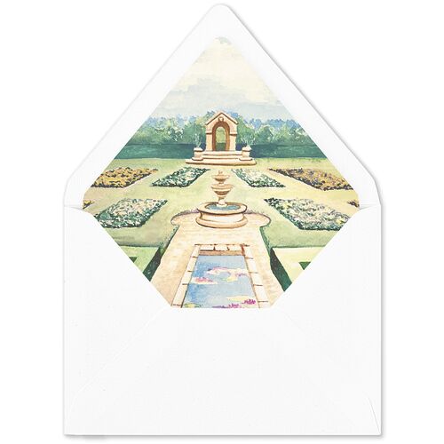 Medieval Castle Storybook Euro Envelope Liners Silver Luxe