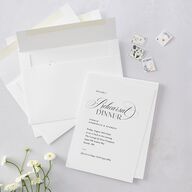 Opposites Attract Rehearsal Dinner Invitations Licorice Signature Blank