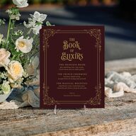 Vintage Storybook Standard Bar Tabletop Sign Small Merlot Standard Indoor Foam Core S Tabletop Bar