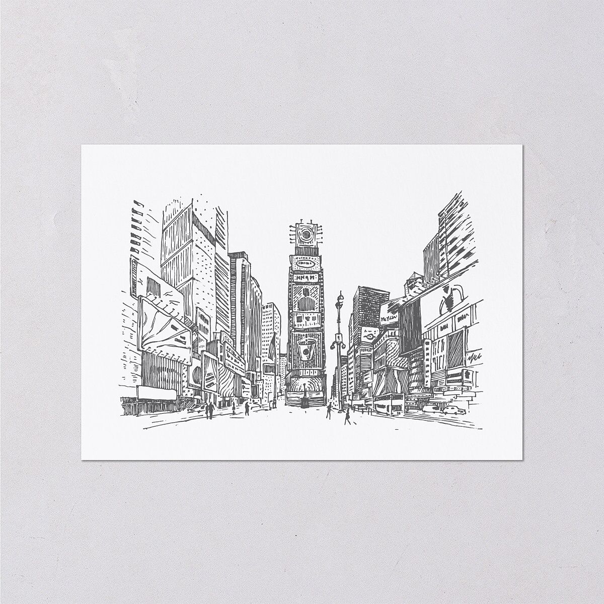Love in NYC Wedding Response Cards Medieval Grey Signature Standard