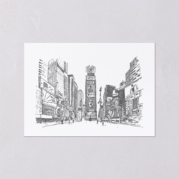 Love in NYC Wedding Response Cards Medieval Grey Signature Standard