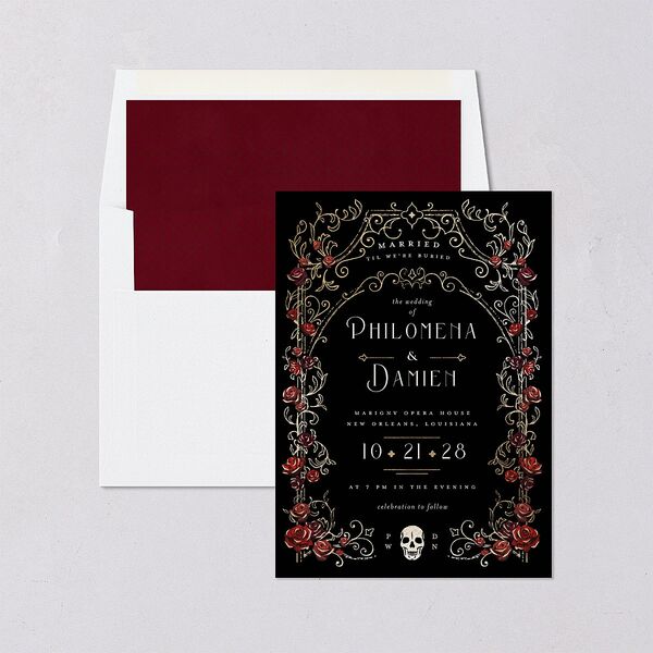 Gothic Gate Envelope Liners Licorice Standard