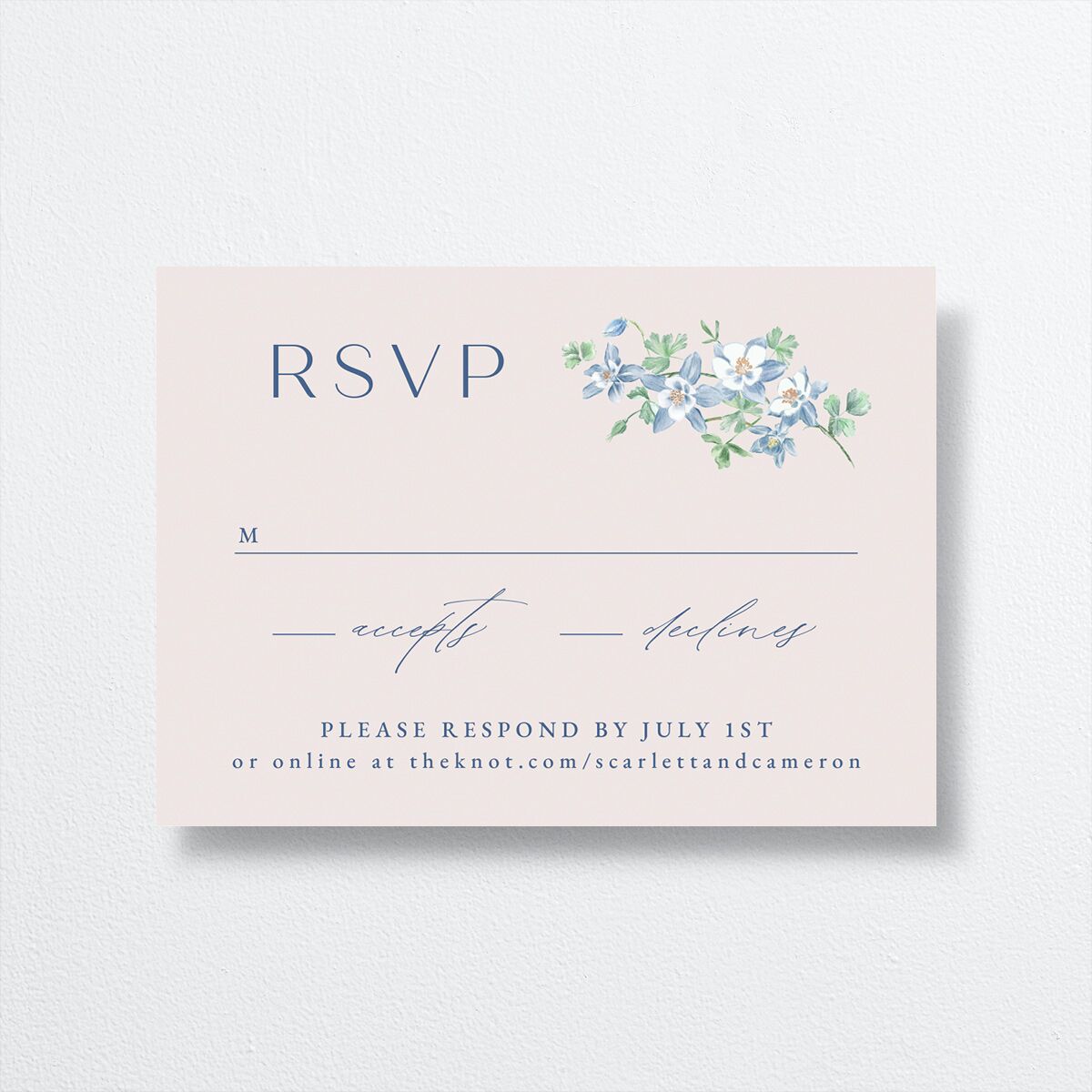 Scenic Denver Colorado Wedding Response Cards — view 1