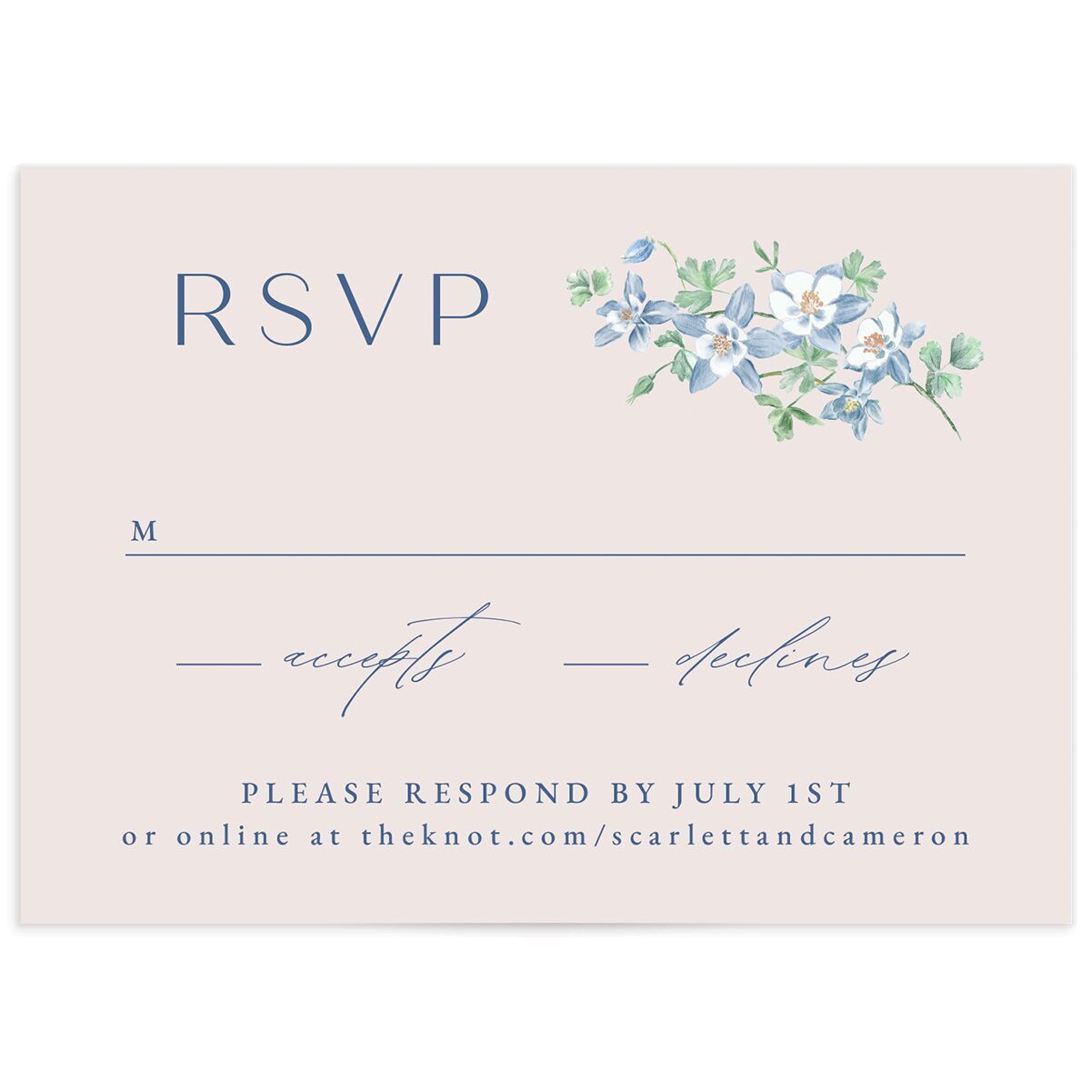 Scenic Denver Colorado Wedding Response Cards