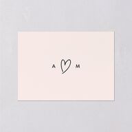 Elegant Heart Wedding Response Cards Pure White Signature Standard