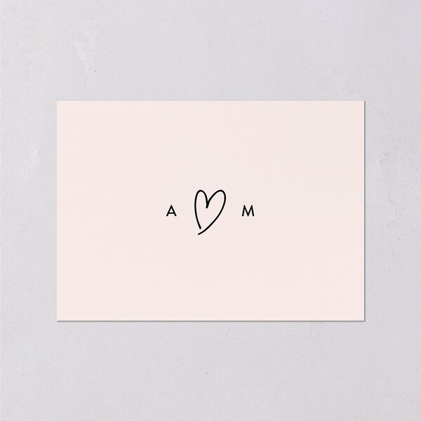 Elegant Heart Wedding Response Cards Pure White Signature Standard