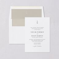 Monogram Garland Envelope Liners Pure White Standard