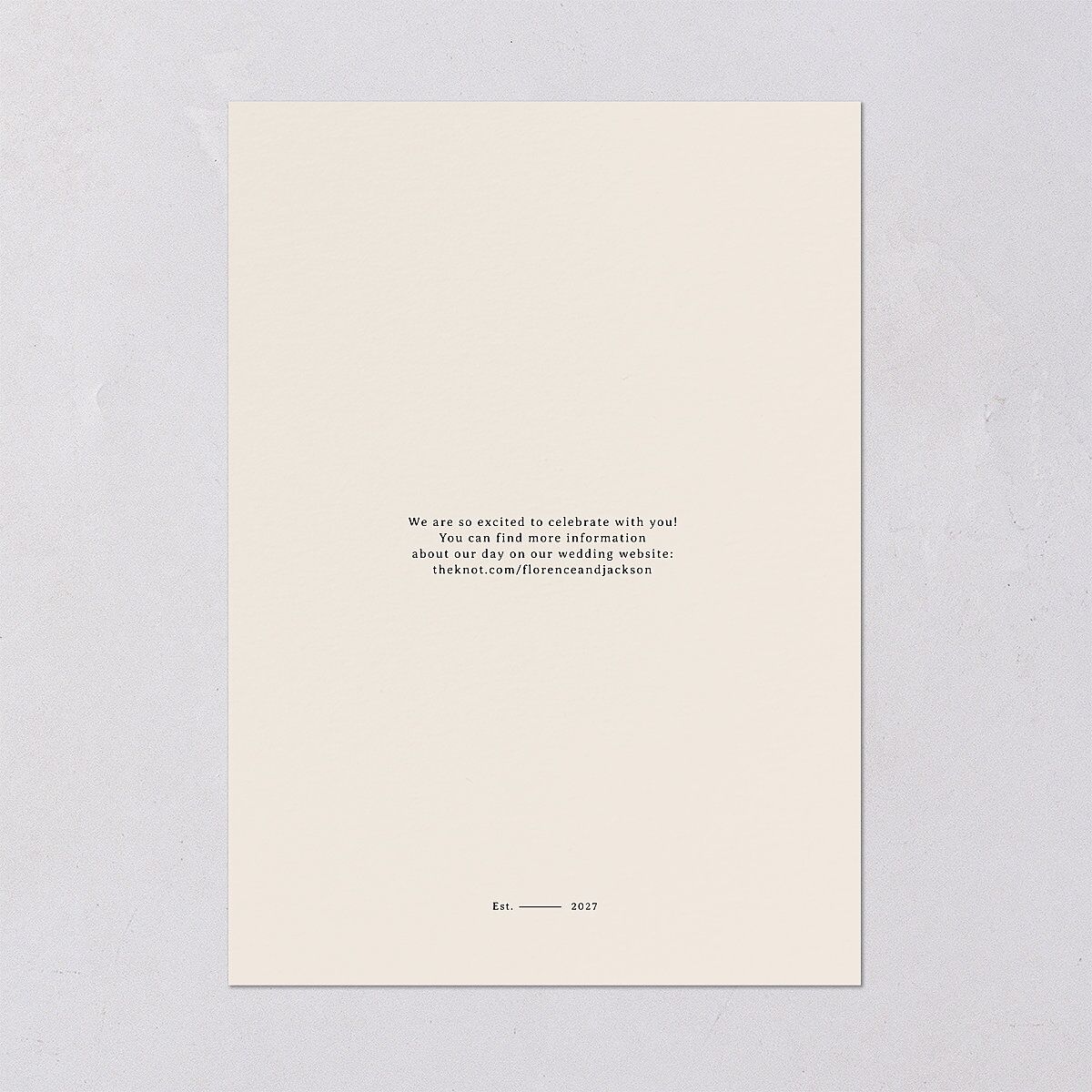 Vintage Film Photo Save the Date Cards Sand Signature smooth Blank No Standard