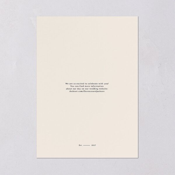 Vintage Film Photo Save the Date Cards Sand Signature smooth Blank No Standard