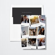Photo Splash Save the Date Cards Midnight Signature smooth No